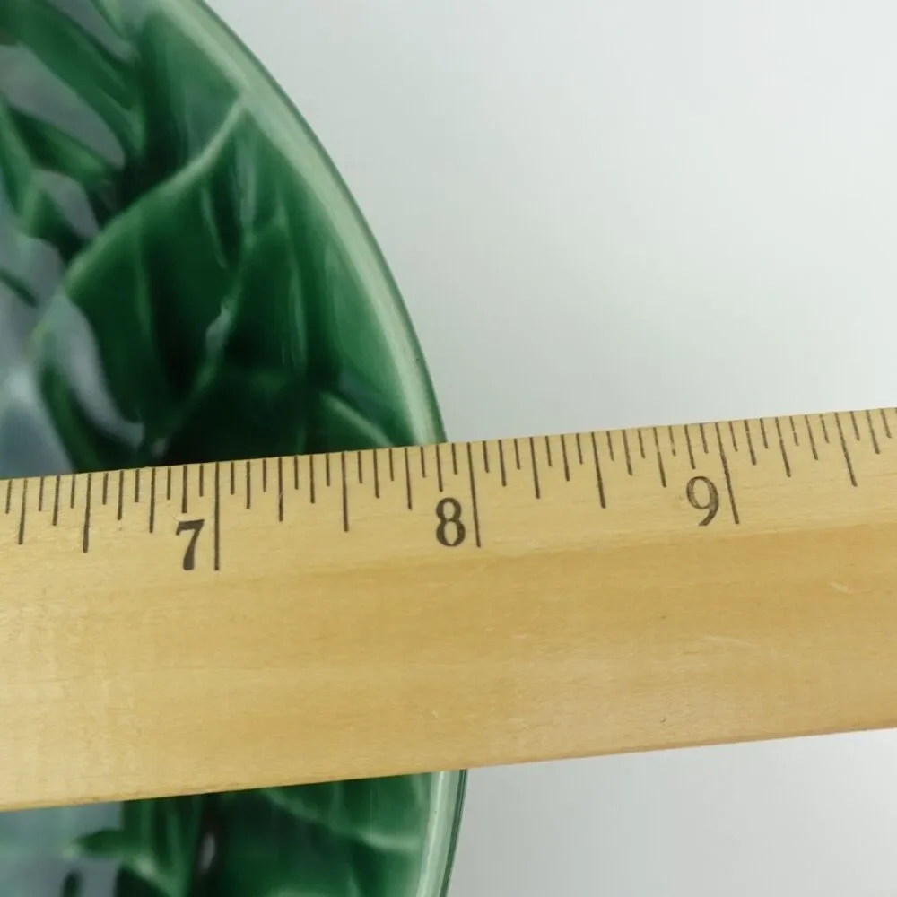Pier 1 Stoneware Jade Leaves Bowl